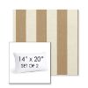 Picture of Maxim Heather Beige | Set of 2 | 14" X 20" Sunbrella Outdoor Throw Pillows with Premium Inserts