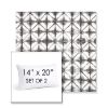 Picture of Midori Stone | Set of 2 | 14" X 20" Sunbrella Outdoor Throw Pillows with Premium Inserts