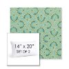 Picture of Plume Peacock | Set of 2 | 14" X 20" Sunbrella Outdoor Throw Pillows with Premium Inserts