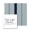 Picture of Revival Denim | Set of 2 | 14" X 20" Sunbrella Outdoor Throw Pillows with Premium Inserts
