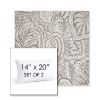 Picture of Sensibility Linen | Set of 2 | 14" X 20" Sunbrella Outdoor Throw Pillows with Premium Inserts