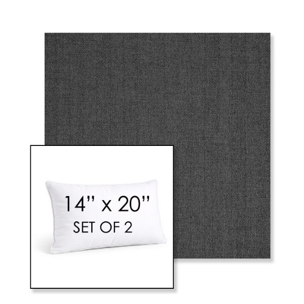 Picture of Switch Ash | Set of 2 | 14" X 20" Sunbrella Outdoor Throw Pillows with Premium Inserts