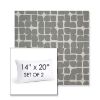 Picture of Toggle Greystone | Set of 2 | 14" X 20" Sunbrella Outdoor Throw Pillows with Premium Inserts