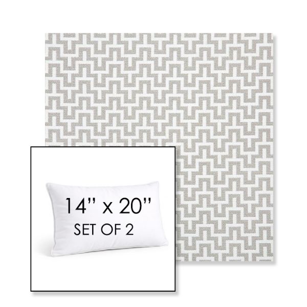 Picture of Underline Dove | Set of 2 | 14" X 20" Sunbrella Outdoor Throw Pillows with Premium Inserts