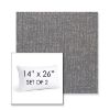 Picture of Abstraction Denim | Set of 2 | 14" X 26" Sunbrella Outdoor Throw Pillows with Premium Inserts