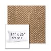 Picture of Argo Toffee | Set of 2 | 14" X 26" Sunbrella Outdoor Throw Pillows with Premium Inserts