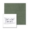 Picture of Bliss Aloe | Set of 2 | 14" X 26" Sunbrella Outdoor Throw Pillows with Premium Inserts