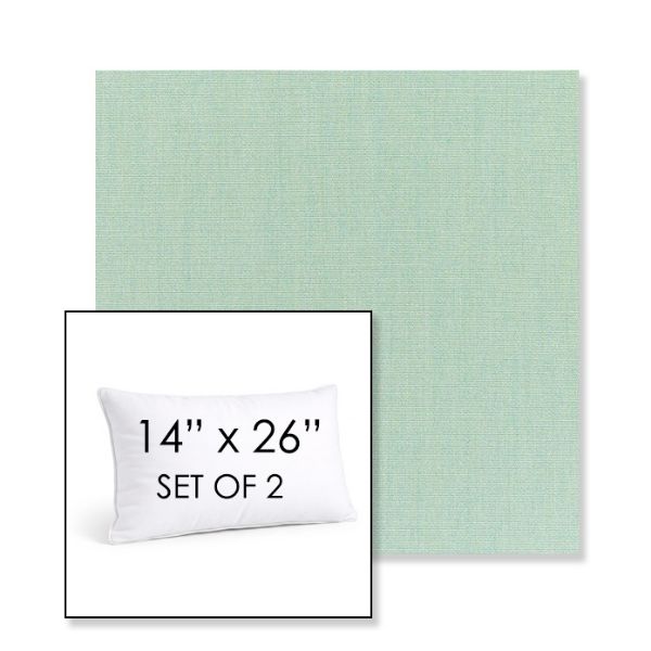Picture of Canvas Spa | Set of 2 | 14" X 26" Sunbrella Outdoor Throw Pillows with Premium Inserts