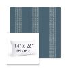 Picture of Caper Slate | Set of 2 | 14" X 26" Sunbrella Outdoor Throw Pillows with Premium Inserts