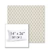 Picture of Detail Linen | Set of 2 | 14" X 26" Sunbrella Outdoor Throw Pillows with Premium Inserts
