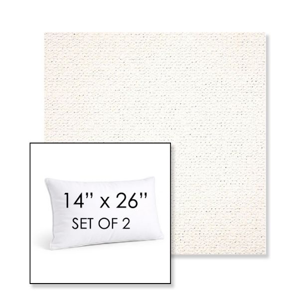 Picture of Litchfield Snow | Set of 2 | 14" X 26" Sunbrella Outdoor Throw Pillows with Premium Inserts