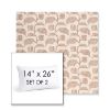 Picture of Lola Clay | Set of 2 | 14" X 26" Sunbrella Outdoor Throw Pillows with Premium Inserts