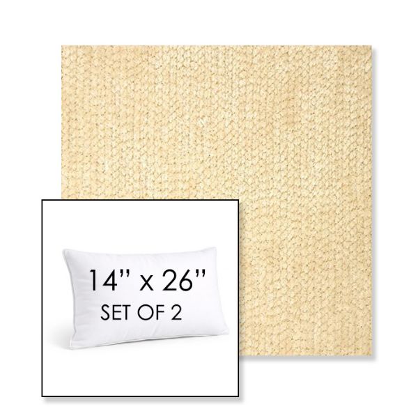 Picture of Margo Parchment | Set of 2 | 14" X 26" Sunbrella Outdoor Throw Pillows with Premium Inserts
