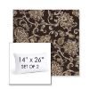 Picture of Martha Floral Garden Path | Set of 2 | 14" X 26" Sunbrella Outdoor Throw Pillows with Premium Inserts