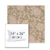 Picture of Martha Floral Spring | Set of 2 | 14" X 26" Sunbrella Outdoor Throw Pillows with Premium Inserts