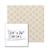 Picture of Mend Saffron | Set of 2 | 14" X 26" Sunbrella Outdoor Throw Pillows with Premium Inserts