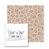 Picture of Mia Peach | Set of 2 | 14" X 26" Sunbrella Outdoor Throw Pillows with Premium Inserts