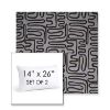 Picture of Nema Moonlight | Set of 2 | 14" X 26" Sunbrella Outdoor Throw Pillows with Premium Inserts