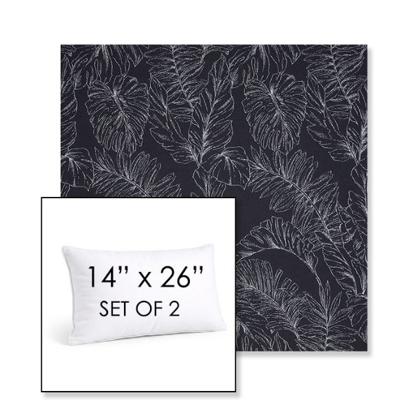 Picture of Palma Bahama | Set of 2 | 14" X 26" Sunbrella Outdoor Throw Pillows with Premium Inserts