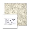 Picture of Palma Whitesand | Set of 2 | 14" X 26" Sunbrella Outdoor Throw Pillows with Premium Inserts