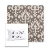 Picture of Patra Mushroom | Set of 2 | 14" X 26" Sunbrella Outdoor Throw Pillows with Premium Inserts