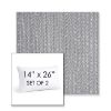 Picture of Posh Graphite | Set of 2 | 14" X 26" Sunbrella Outdoor Throw Pillows with Premium Inserts