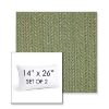 Picture of Posh Shamrock | Set of 2 | 14" X 26" Sunbrella Outdoor Throw Pillows with Premium Inserts