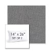 Picture of Proof Slate | Set of 2 | 14" X 26" Sunbrella Outdoor Throw Pillows with Premium Inserts