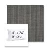 Picture of Proven Charcoal | Set of 2 | 14" X 26" Sunbrella Outdoor Throw Pillows with Premium Inserts