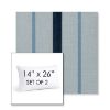 Picture of Revival Denim | Set of 2 | 14" X 26" Sunbrella Outdoor Throw Pillows with Premium Inserts