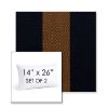 Picture of Rothko Bourbon Blue | Set of 2 | 14" X 26" Sunbrella Outdoor Throw Pillows with Premium Inserts