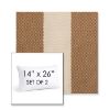 Picture of Rothko Latte | Set of 2 | 14" X 26" Sunbrella Outdoor Throw Pillows with Premium Inserts