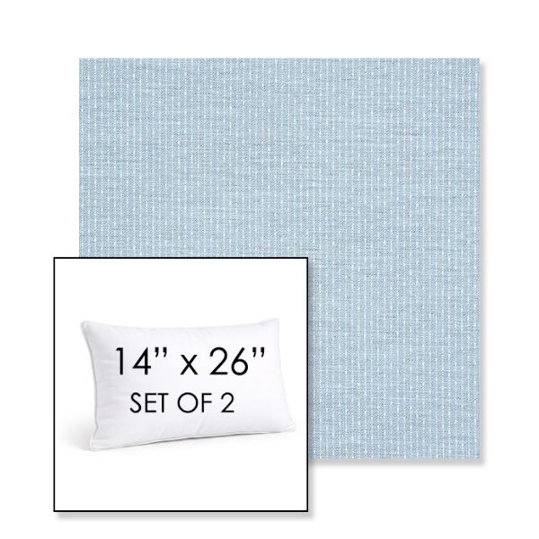 Picture of Solo Ocean | Set of 2 | 14" X 26" Sunbrella Outdoor Throw Pillows with Premium Inserts