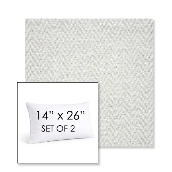 Picture of Switch Snow | Set of 2 | 14" X 26" Sunbrella Outdoor Throw Pillows with Premium Inserts