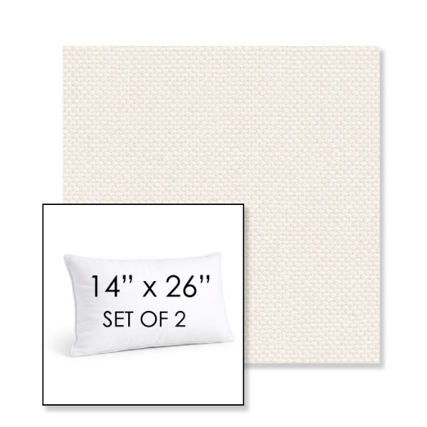 Picture of Wadi Sugar | Set of 2 | 14" X 26" Sunbrella Outdoor Throw Pillows with Premium Inserts