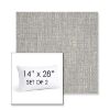 Picture of Adena Pebble | Set of 2 | 14" X 28" Sunbrella Outdoor Throw Pillows with Premium Inserts