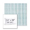 Picture of Benson Lagoon | Set of 2 | 14" X 28" Sunbrella Outdoor Throw Pillows with Premium Inserts