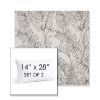 Picture of Calm Graphite | Set of 2 | 14" X 28" Sunbrella Outdoor Throw Pillows with Premium Inserts