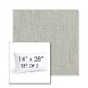 Picture of Canvas Granite | Set of 2 | 14" X 28" Sunbrella Outdoor Throw Pillows with Premium Inserts