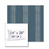 Picture of Caper Slate | Set of 2 | 14" X 28" Sunbrella Outdoor Throw Pillows with Premium Inserts