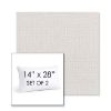 Picture of Cassava White | Set of 2 | 14" X 28" Sunbrella Outdoor Throw Pillows with Premium Inserts