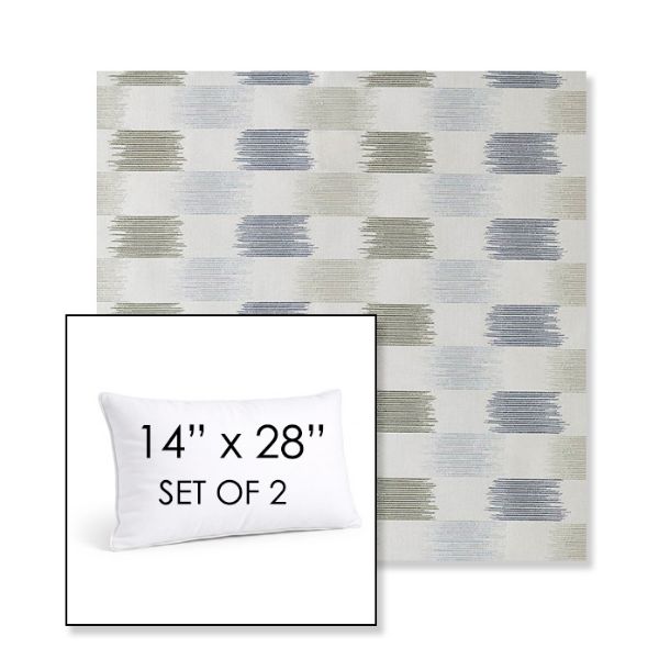 Picture of Dream Mist | Set of 2 | 14" X 28" Sunbrella Outdoor Throw Pillows with Premium Inserts