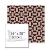 Picture of Hoopla Black Cherry | Set of 2 | 14" X 28" Sunbrella Outdoor Throw Pillows with Premium Inserts