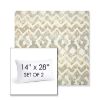 Picture of Inga Marble | Set of 2 | 14" X 28" Sunbrella Outdoor Throw Pillows with Premium Inserts