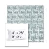 Picture of Key Figure Twilight | Set of 2 | 14" X 28" Sunbrella Outdoor Throw Pillows with Premium Inserts