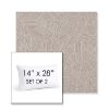 Picture of Leaf Structure Sand | Set of 2 | 14" X 28" Sunbrella Outdoor Throw Pillows with Premium Inserts