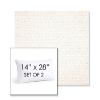 Picture of Litchfield Snow | Set of 2 | 14" X 28" Sunbrella Outdoor Throw Pillows with Premium Inserts
