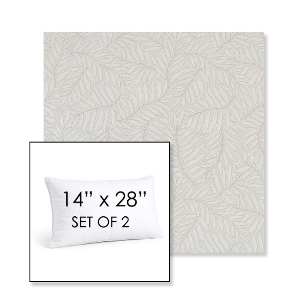 Picture of Lively Parchment | Set of 2 | 14" X 28" Sunbrella Outdoor Throw Pillows with Premium Inserts