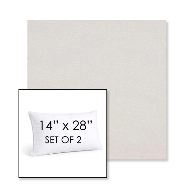 Picture of Lopi Snow | Set of 2 | 14" X 28" Sunbrella Outdoor Throw Pillows with Premium Inserts
