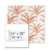 Picture of Martinique Mango | Set of 2 | 14" X 28" Sunbrella Outdoor Throw Pillows with Premium Inserts